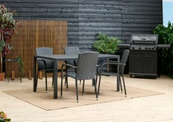 Sesongavslutning|Hagestoler^Sunlife Hagestol Lissabon rotting/metall - ® Svart