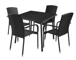 Sesongavslutning|Hagestoler^Sunlife Hagestol Lissabon rotting/metall - ® Svart
