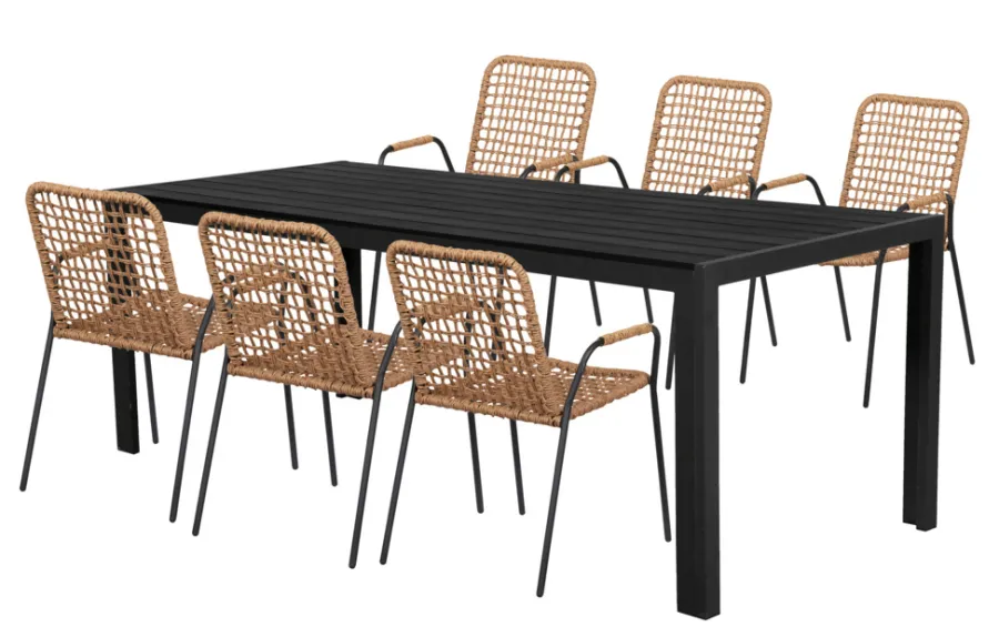 Hagestoler^Sunlife Hagestol Madison – ® Svart/natur