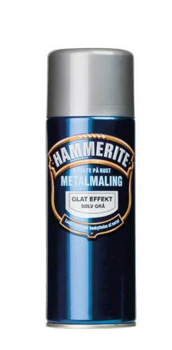 Spraymaling^Hammerite metallmaling sølv glatt 400 ml