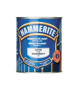 Tre- Og Metallmaling^Hammerite sateng 750 ml Hvit