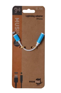 Kabler & Adaptere^PhoneFood HeadsetLightning til mini jack adapterkabel