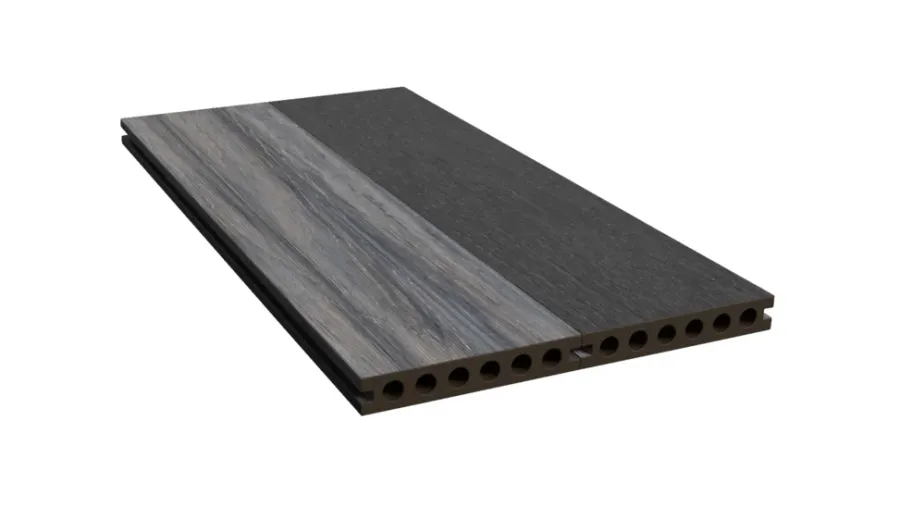 Terrassebord^Kirkedal by TreeTops Heimdal terrassebord kompositt svart/grå 22x130x4000 mm Black/Grey