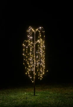 Dekorativ Belysning - Utendørs^Stemning Hengepil med 300 LED-pærer H140 cm Brun