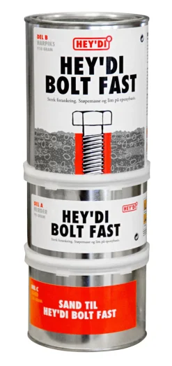 Sement & Mørtel^Hey'di Bolt fast støpemasse 1,5 kg