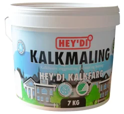 Murmaling|Tak-, Mur- & Sokkelmaling^Hey'di kalkmaling 7 kg Hvit