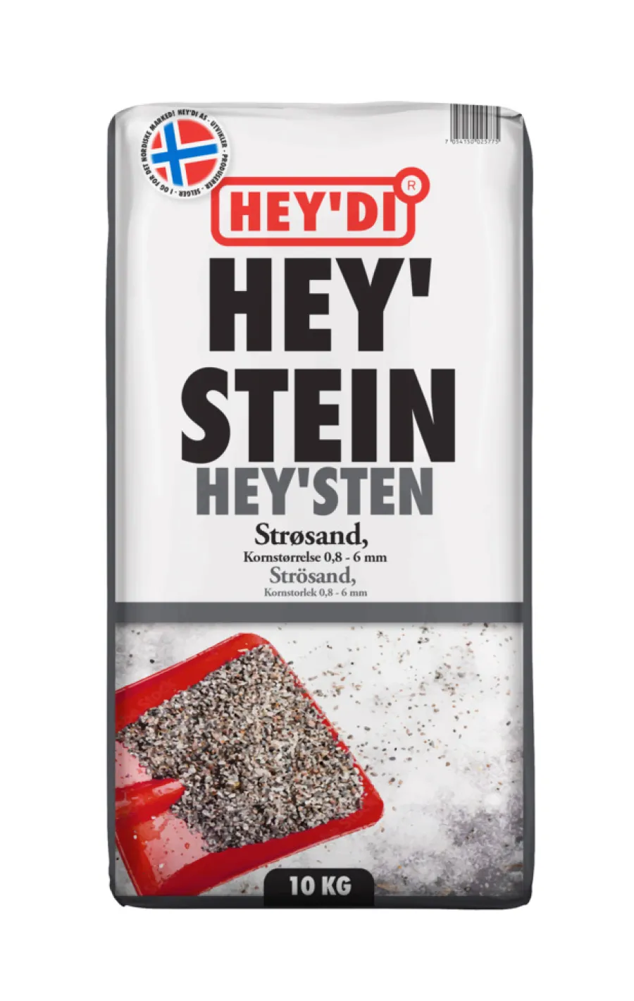 Snørydding^Hey'di Strøsand Hey'stein 10 kg