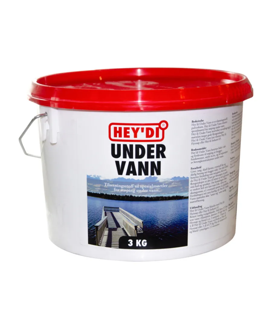 Sement & Mørtel^Hey'di Under Vann tilsetningsstoff 3 kg