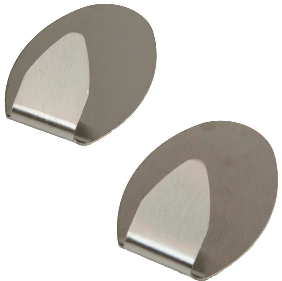 Knagger & Knaggrekker^Target Håndklekroker oval 2 stk. metall -