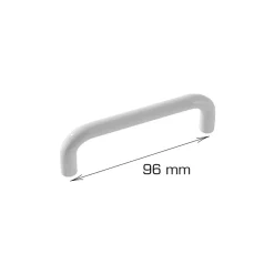 Grep & Hengsler^Home it Håndtak U-form plast 96 mm - 2 stk. hvit