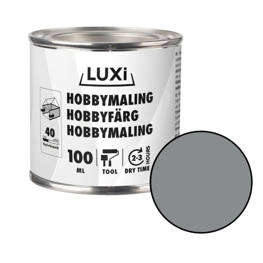 Hobbymaling^Luxi Hobbymaling 100 ml - Sølv