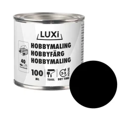Hobbymaling^Luxi Hobbymaling 100 ml - Svart
