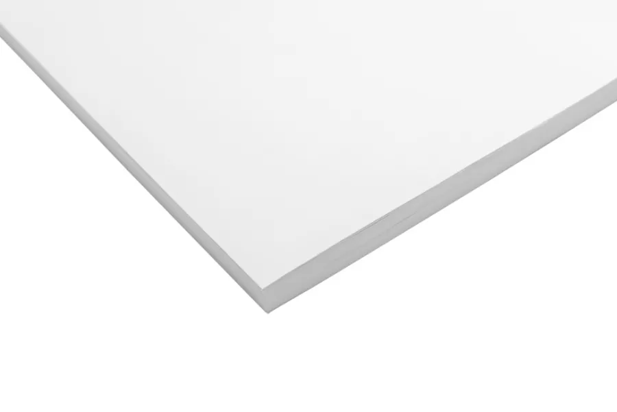 Hyller^Snapwall Hobbyplate hvit 18 x 600 x 2400 mm