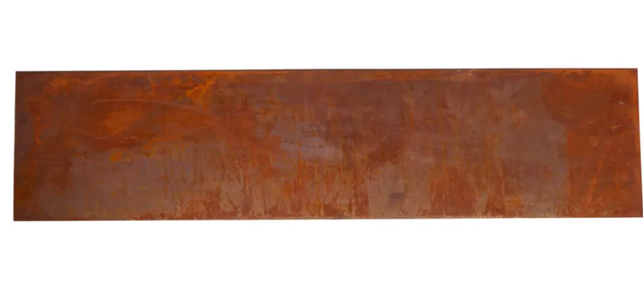 Bedkanter & Minigjerder^HORTUS bedkant i cortenstål med bukket kant H:24 x L:100 cm