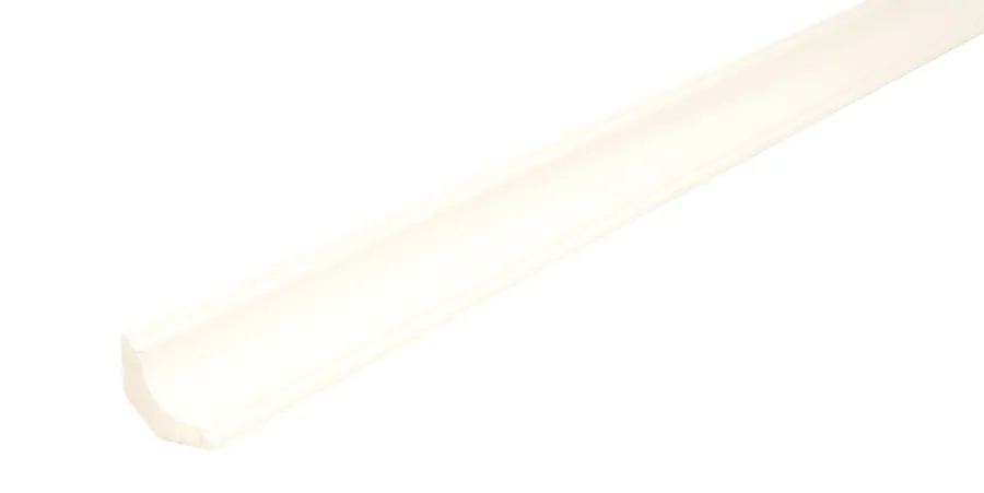 Lister^Hornbaek Hulkillist almue plast hvit – 22 x 22 x 3000 mm