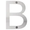 Husnummer & -Bokstaver^ Husbokstav B børstet stål