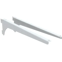 Veggskinner & Hylleknekter|Garderobeinnredning^Integri Hylleknektsett 180 mm H+V - Hvit