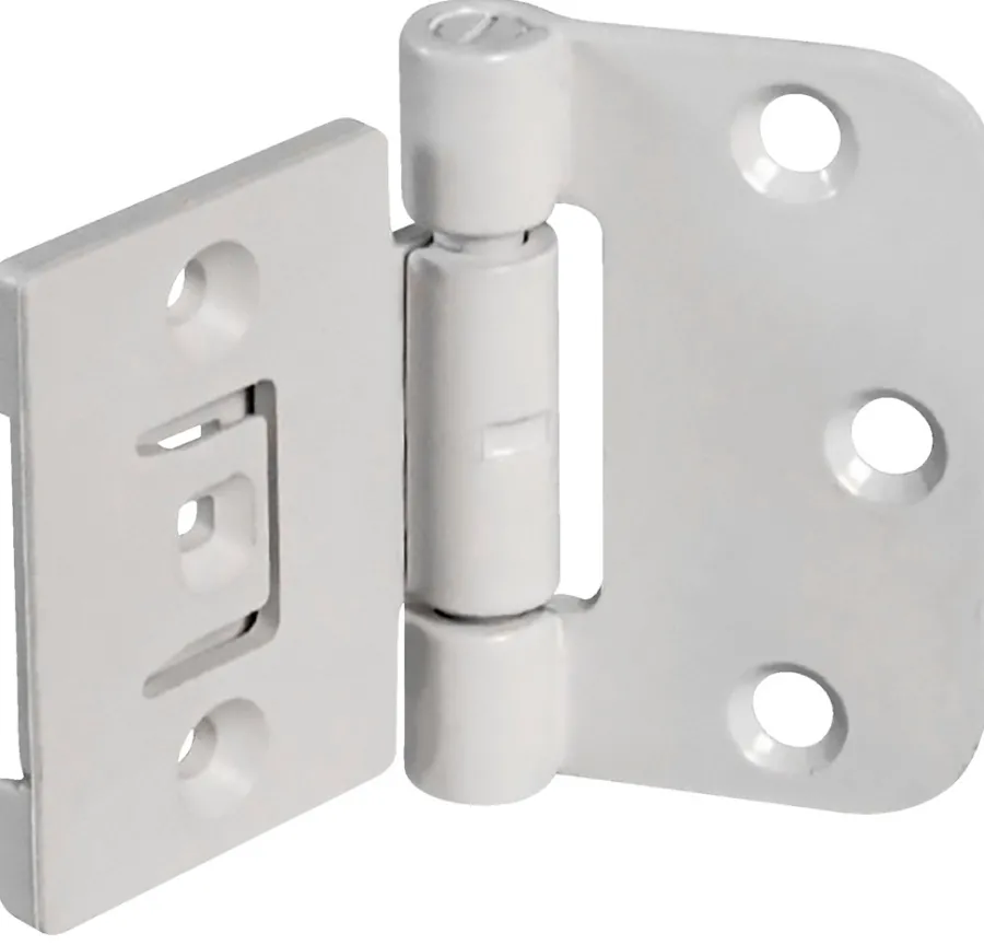 Grep & Hengsler^Home it Innstikkshengsel justerbart 40 x 65 mm - 2 stk. Hvit