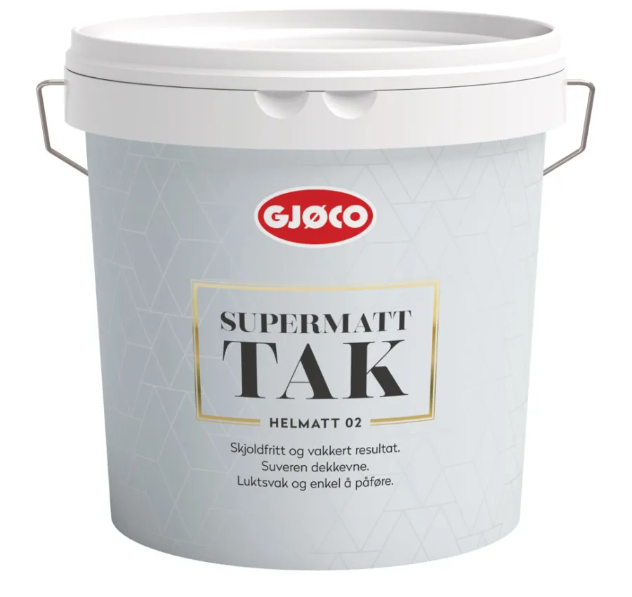 Takmaling^Gjøco Interiør 02 2,7 liter tak - Hvit base