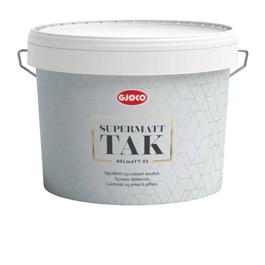 Takmaling^Gjøco Interiør 02 9 liter tak - Hvit base