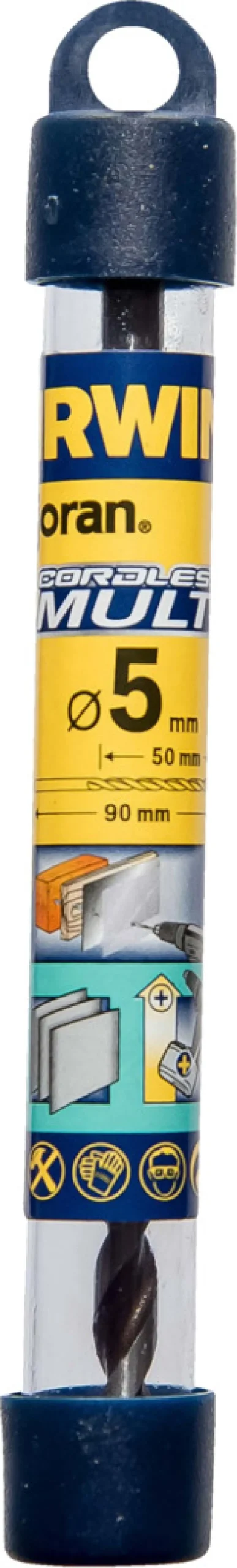 Bor & Bits^Irwin Cordless Multi bor 5 x 90 mm