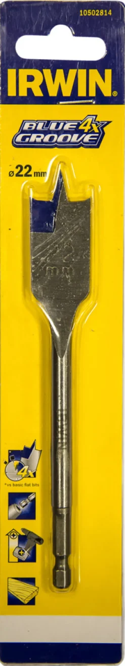Bor & Bits^Irwin flatbor 22 x 157 mm sekskantfeste