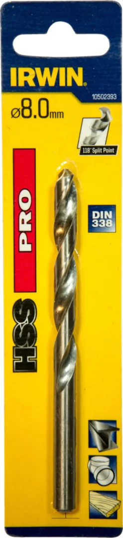 Bor & Bits^Irwin HSS Pro bor 8 mm