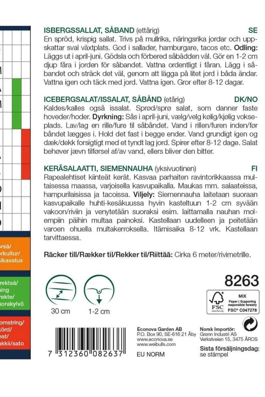 Frø^Weibulls Isbergsalat med såbånd, "Great Lakes"