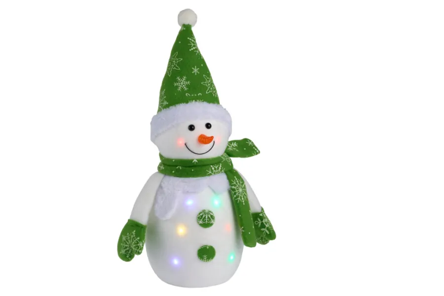 Dekorativ Belysning - Utendørs^Stemning Julefigur med farget LED-lys H35 cm