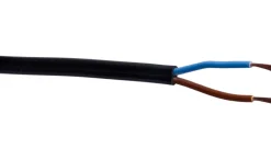 Kabler & Ledninger^Elworks Kabel flat 2x0,75 mm² 10 meter med jord Svart