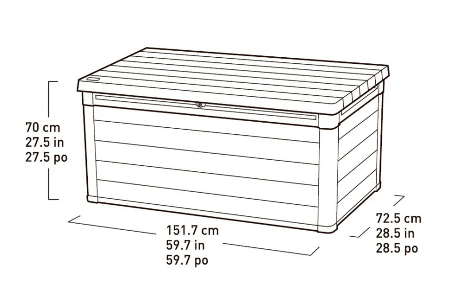 Putekasser^Keter putekasse Denali - 570 liter