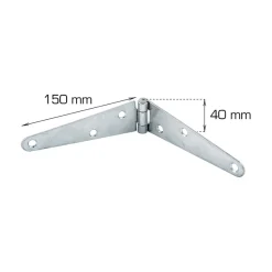 Grep & Hengsler^Home it Kistehengsel 40 x 150 mm - 2 stk.