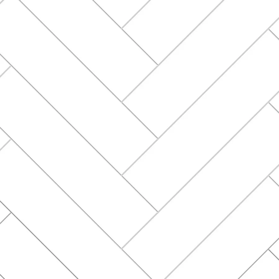 Kjøkkenplater^Kitchenline Kjøkkenplate 610 x 610 mm White Herringbone