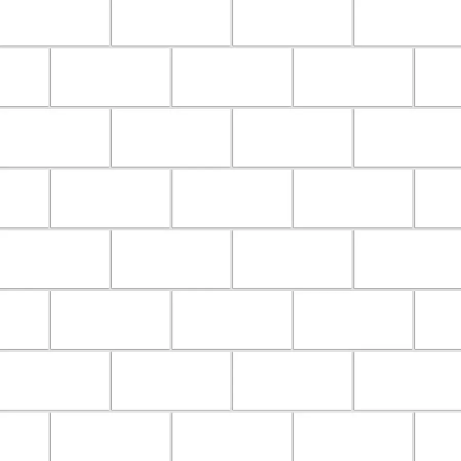 Kjøkkenplater^Kitchenline Kjøkkenplate 610 x 610 mm White Brick
