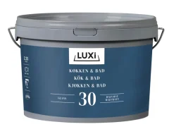 Veggmaling^Luxi Kjøkken & Bad 30 veggmaling 2,25 liter - Hvit