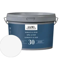 Veggmaling^Luxi Kjøkken & Bad 30 veggmaling 2,25 liter - Hvit