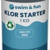Bassengtilbehør & Pleie^Swim & Fun Klor Starter hurtigklor 20 gr tabl. 1 kg -