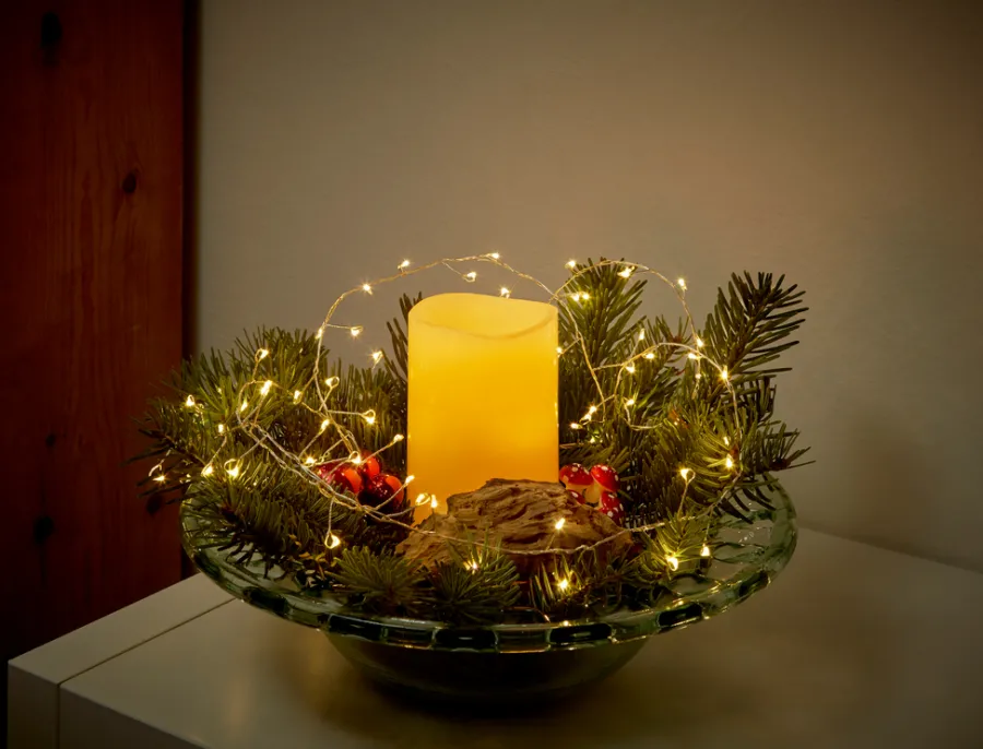 Dekorativ Belysning - Innendørs^ Klyngelyslenke 72 LED - L: 30 cm