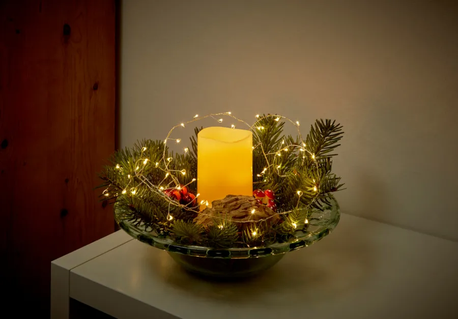 Dekorativ Belysning - Innendørs^ Klyngelyslenke 72 LED - L: 30 cm