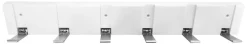 Knagger & Knaggrekker^Home it Knaggrekke flex hvit med 6 knagger 48,4 cm