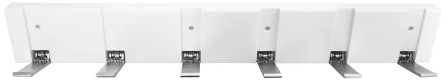 Knagger & Knaggrekker^Home it Knaggrekke flex hvit med 6 knagger 48,4 cm