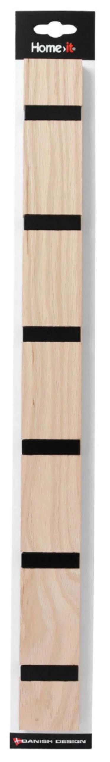 Knagger & Knaggrekker^Home it Knaggrekke flex lys eik 6 knagger 60 cm