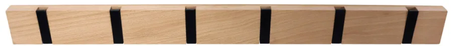 Knagger & Knaggrekker^Home it Knaggrekke flex lys eik 6 knagger 60 cm