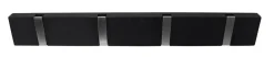 Knagger & Knaggrekker^Home it Knaggrekke Flex svart eik 4 kroker 40 cm