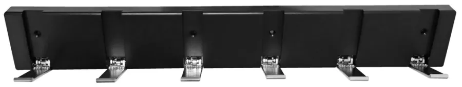 Knagger & Knaggrekker^Home it Knaggrekke flex svart med 6 knagger 48,4 cm