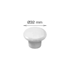 Grep & Hengsler^Home it Knott porselen hvit 32 mm - 2 stk.