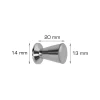 Grep & Hengsler^Home it Knott trapez 13 mm matt krom - 2 stk.