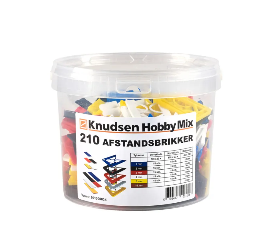 Kiler^Knudsen Kilen avstandsbrikker - 210 stk