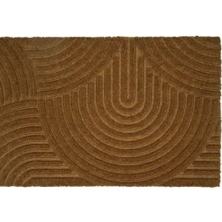 Dørmatter^ Kokosmatte m/mønster 40 x 60 cm Brun