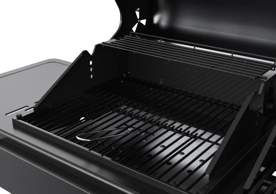 Gassgrill^Grillexpert Kombigrill til gass og kull - ® Svart